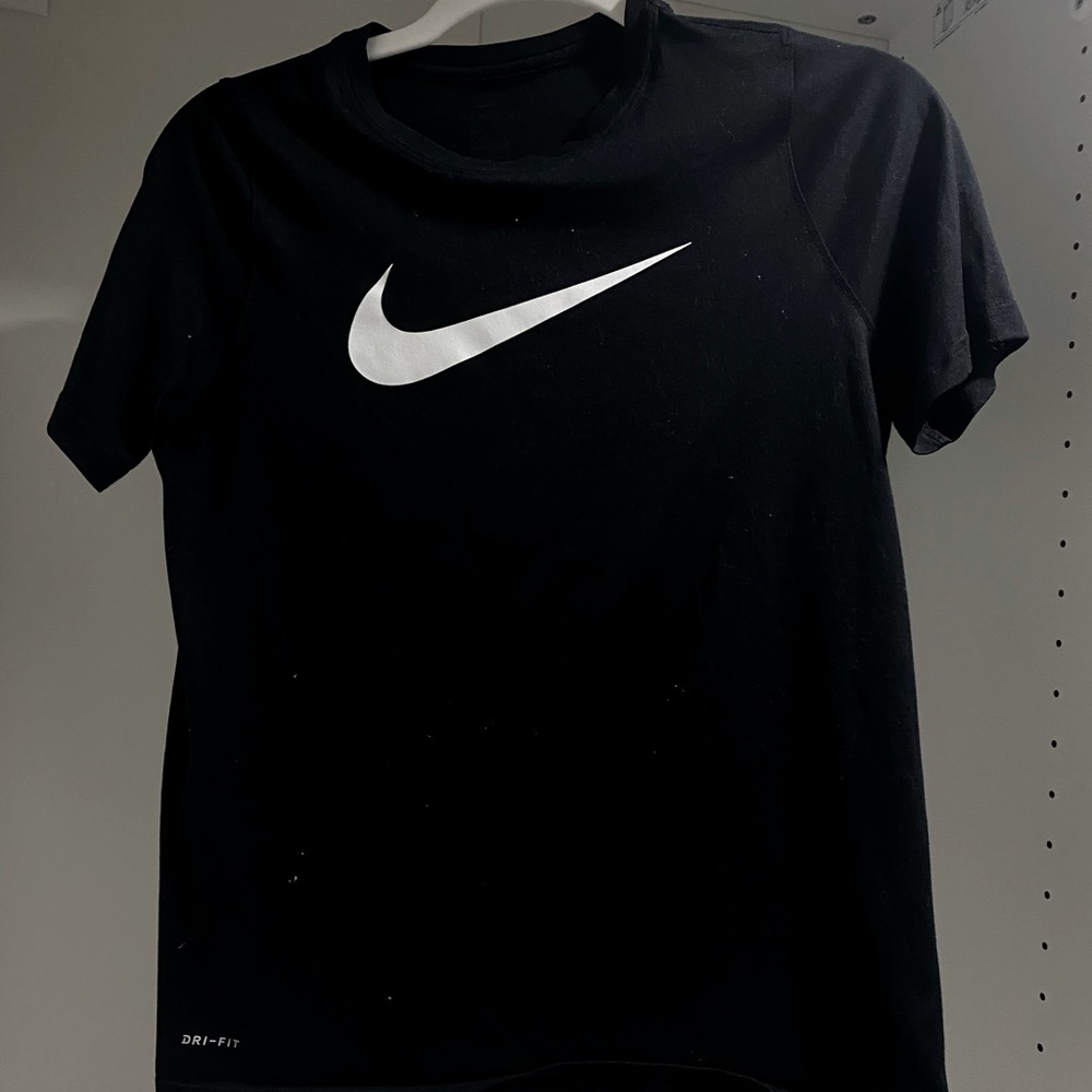NIKE Logo Black Tee Shirt XS